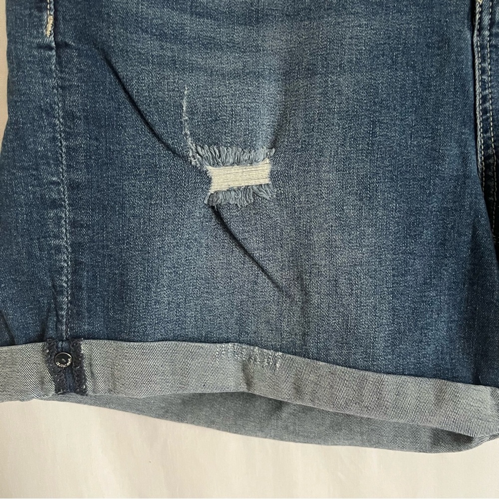 Seven7 Booty Shaper Dark Blue Jean Shorts - Picture 6 of 10